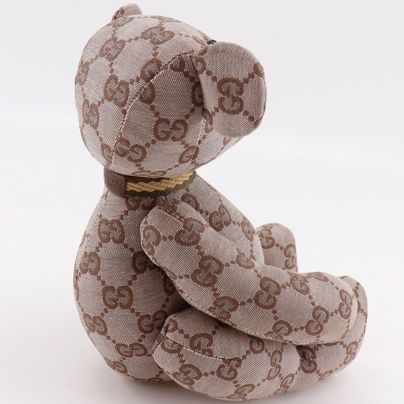 GUCCI Bear GG Canvas Brown _ Stuffed Toy