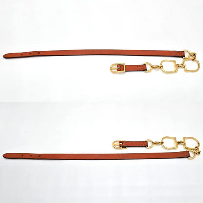 HERMES Leather Bracelet Etrier Double Tour Double Wrap O Stamp T2 Arm Circumfere