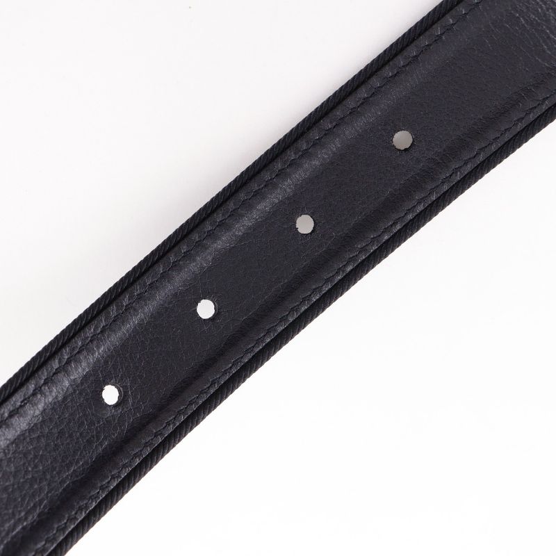 Cartier Panther Pochette Cuff X Gold Plated Black Women's Belt