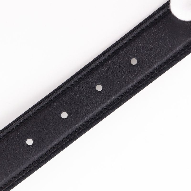 Cartier Panther Pochette Cuff X Gold Plated Black Women's Belt