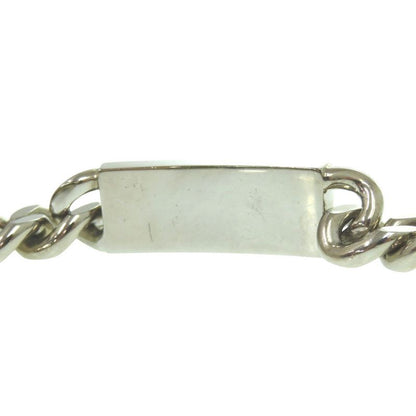 Christian DIOR Chain Link Signature Plate N1971hommt_d000 Silver Necklace 1245