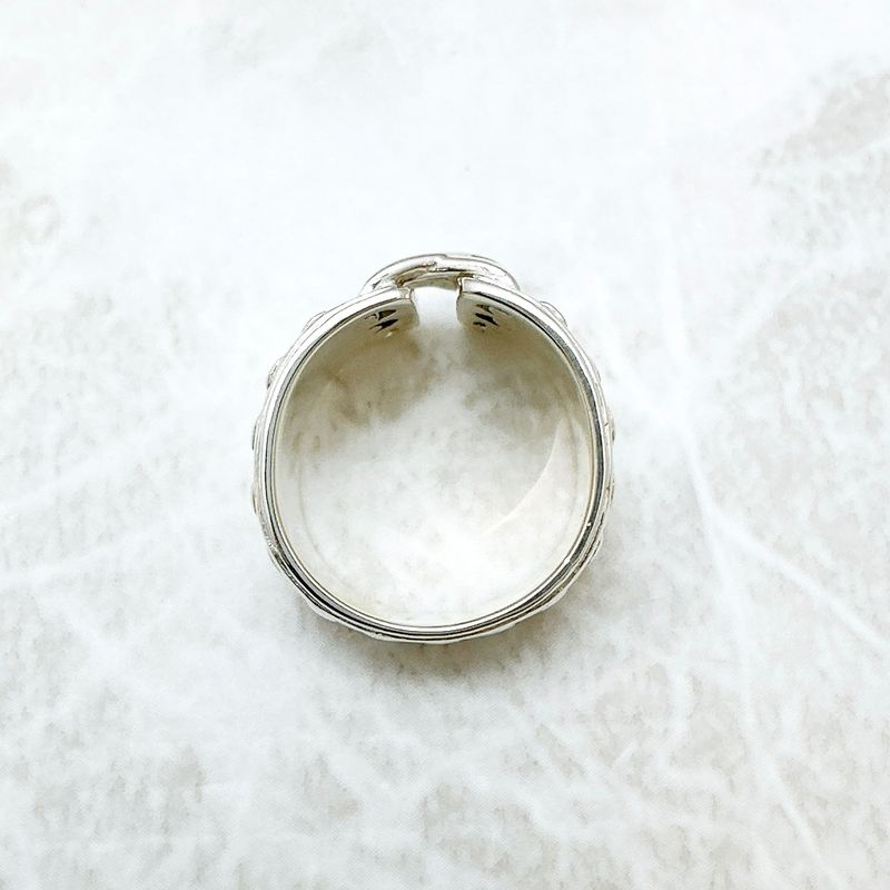 HERMES Mexican Corset Silver - Ring 51 Approx No 10 U