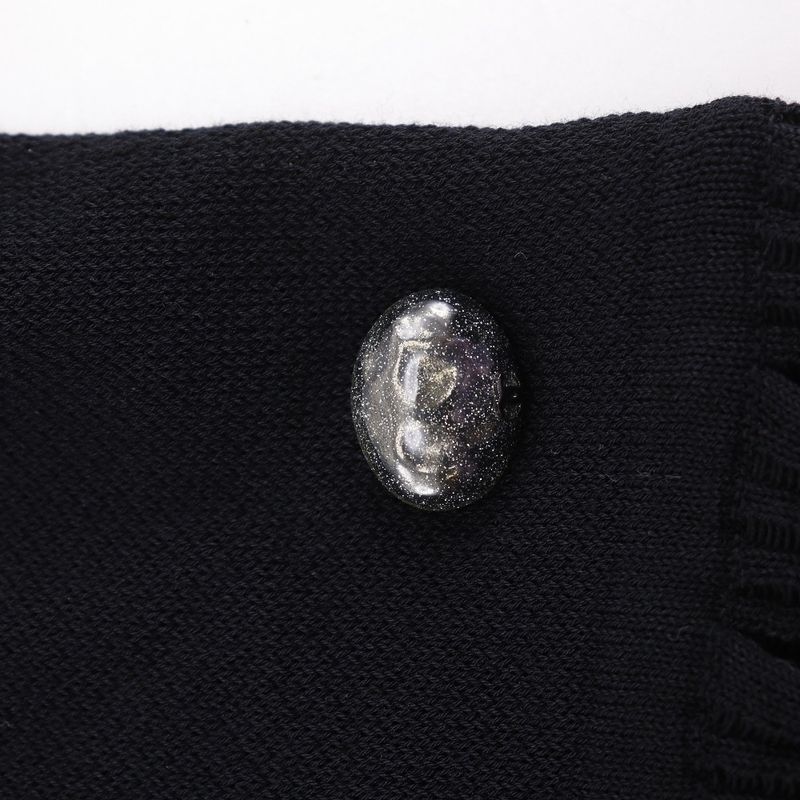 CHANEL Pleated P51207k06593 Cotton Black Women's Cut And Sew