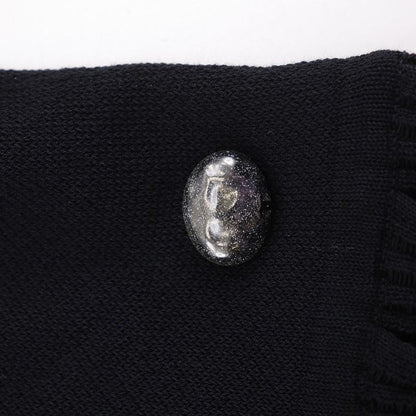 CHANEL Pleated P51207k06593 Cotton Black Women's Cut And Sew
