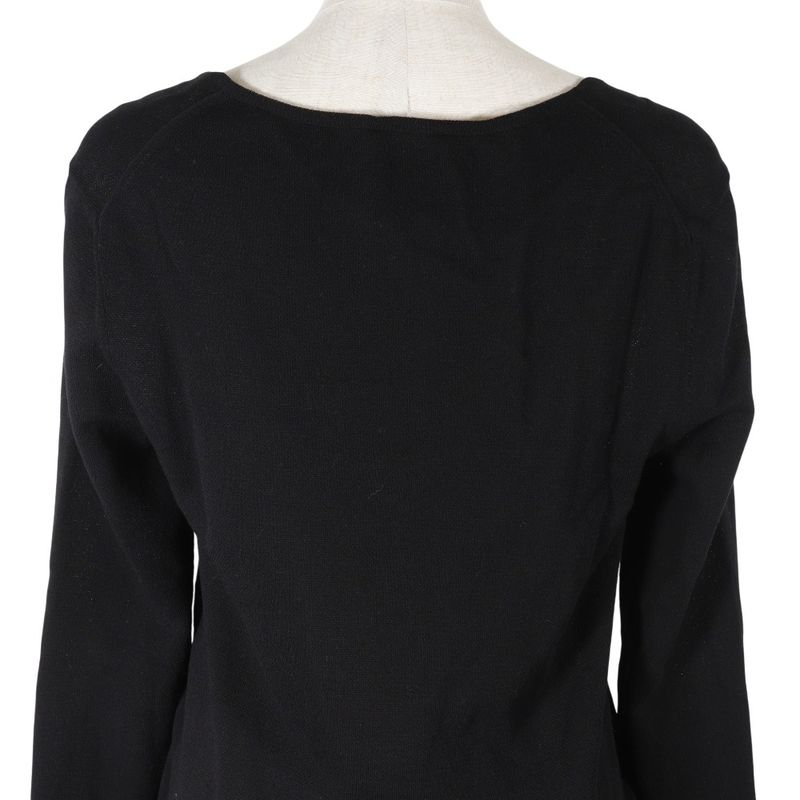 CHANEL Pleated P51207k06593 Cotton Black Women's Cut And Sew