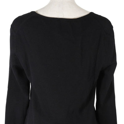 CHANEL Pleated P51207k06593 Cotton Black Women's Cut And Sew