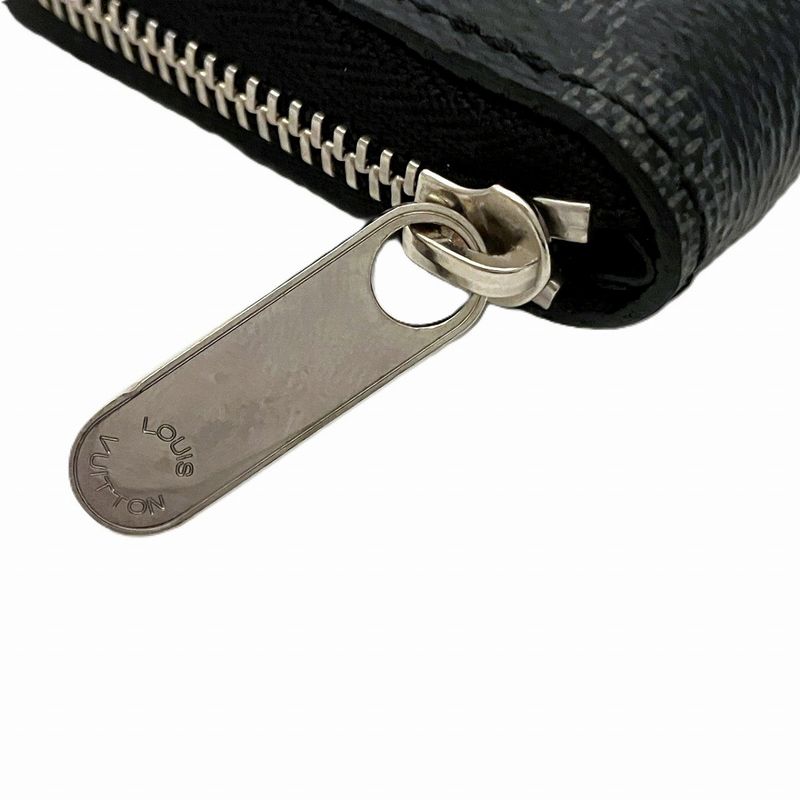 Louis Vuitton Zippy Coin Purse Damier Graphite Coin Case Canvas N63076 Men's