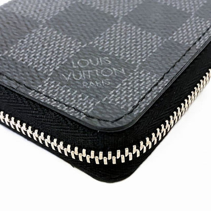 Louis Vuitton Zippy Coin Purse Damier Graphite Coin Case Canvas N63076 Men's
