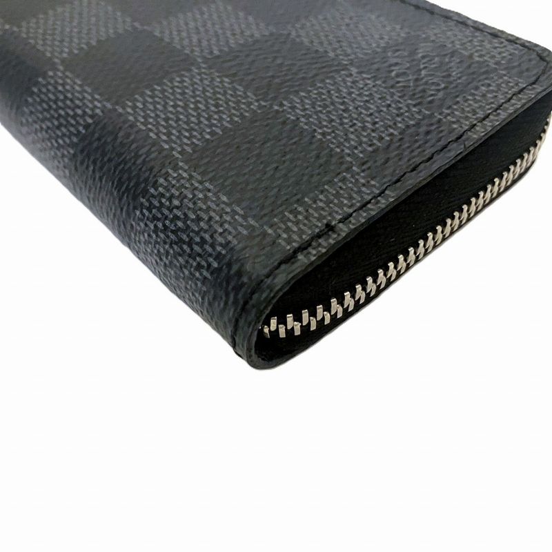 Louis Vuitton Zippy Coin Purse Damier Graphite Coin Case Canvas N63076 Men's