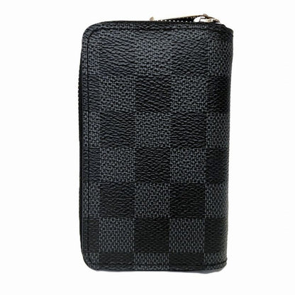 Louis Vuitton Zippy Coin Purse Damier Graphite Coin Case Canvas N63076 Men's