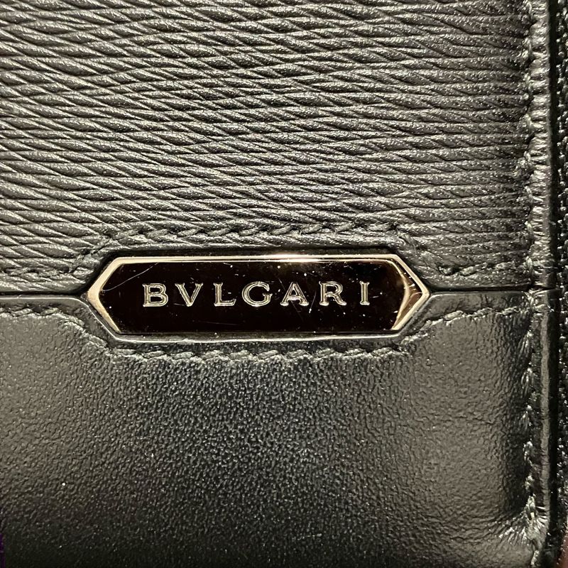 BVLGARI BVLGARI Long Wallet Leather 282778 Men's