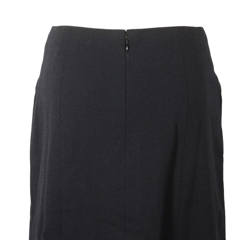 CHANEL Coco Mark P19746v11245 Wool Black Women's Skirt