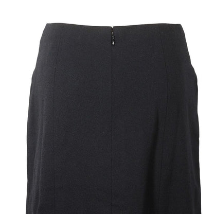 CHANEL Coco Mark P19746v11245 Wool Black Women's Skirt