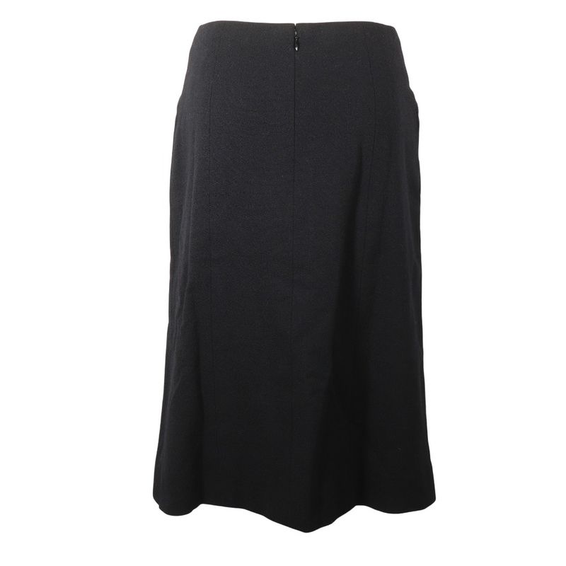 CHANEL Coco Mark P19746v11245 Wool Black Women's Skirt