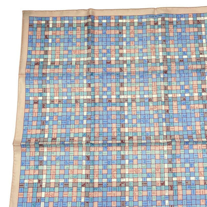 HERMES Scarf Silk Carre 90 Bolduc-check Bolduc Au Carre Fall/winter 2019