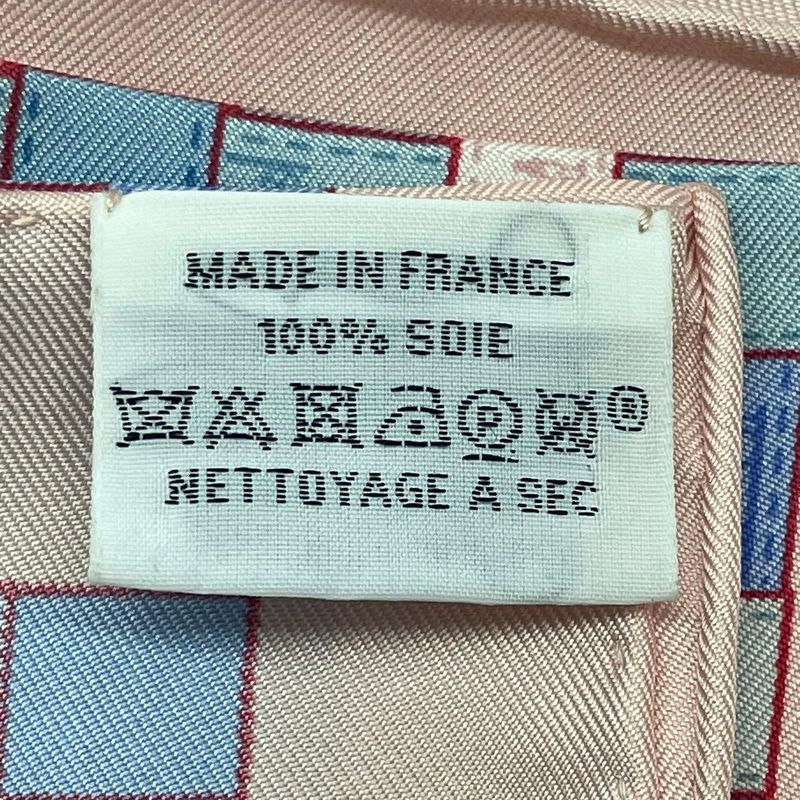 HERMES Scarf Silk Carre 90 Bolduc-check Bolduc Au Carre Fall/winter 2019