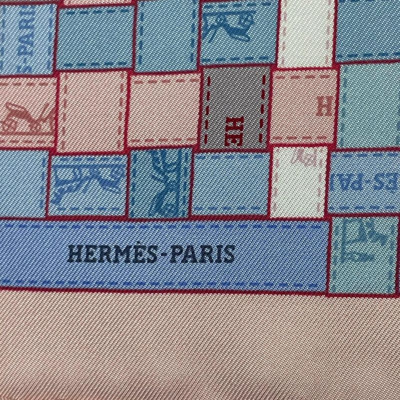 HERMES Scarf Silk Carre 90 Bolduc-check Bolduc Au Carre Fall/winter 2019