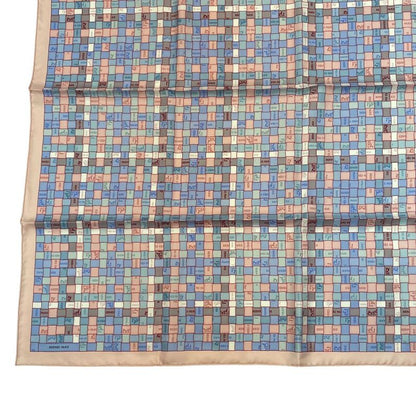 HERMES Scarf Silk Carre 90 Bolduc-check Bolduc Au Carre Fall/winter 2019