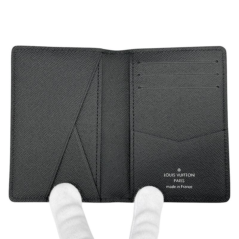 Louis Vuitton Card Case Men's Brand Epi Leather Organizer Do Poche Black M60642