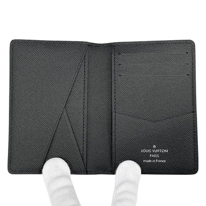 Louis Vuitton Card Case Men's Brand Epi Leather Organizer Do Poche Black M60642