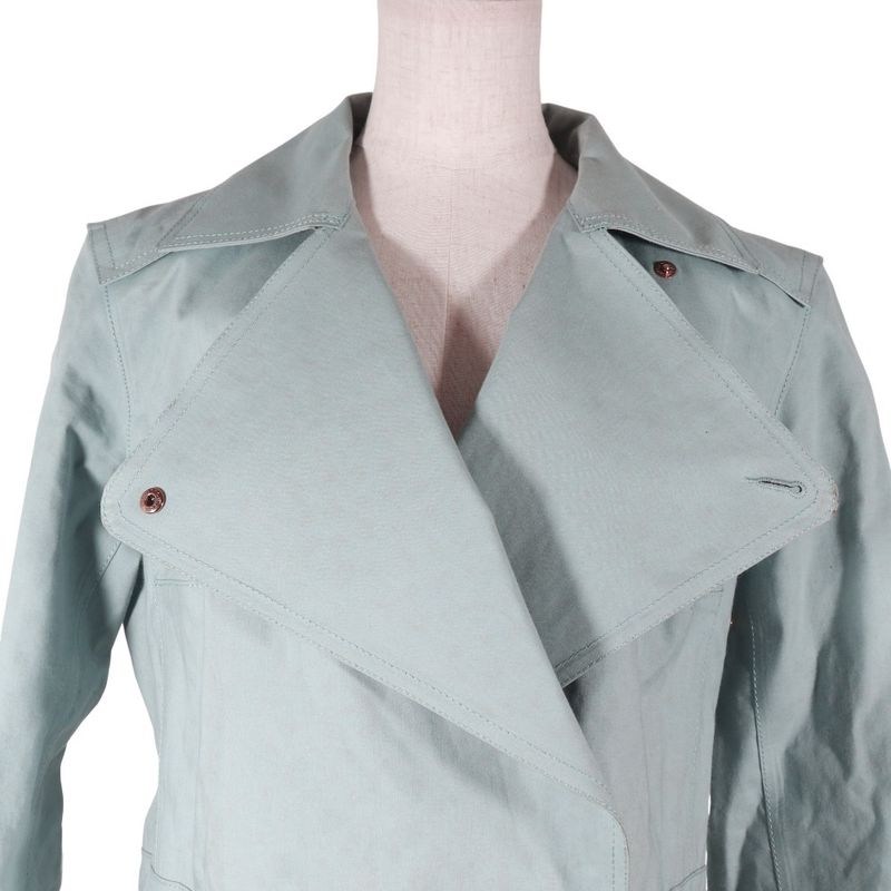 Louis Vuitton Cotton Light Blue Women's Trench Coat