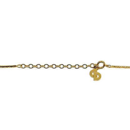 DIOR Necklace Women's Brand Rhinestone Redstone Gold Accessories - Pendant