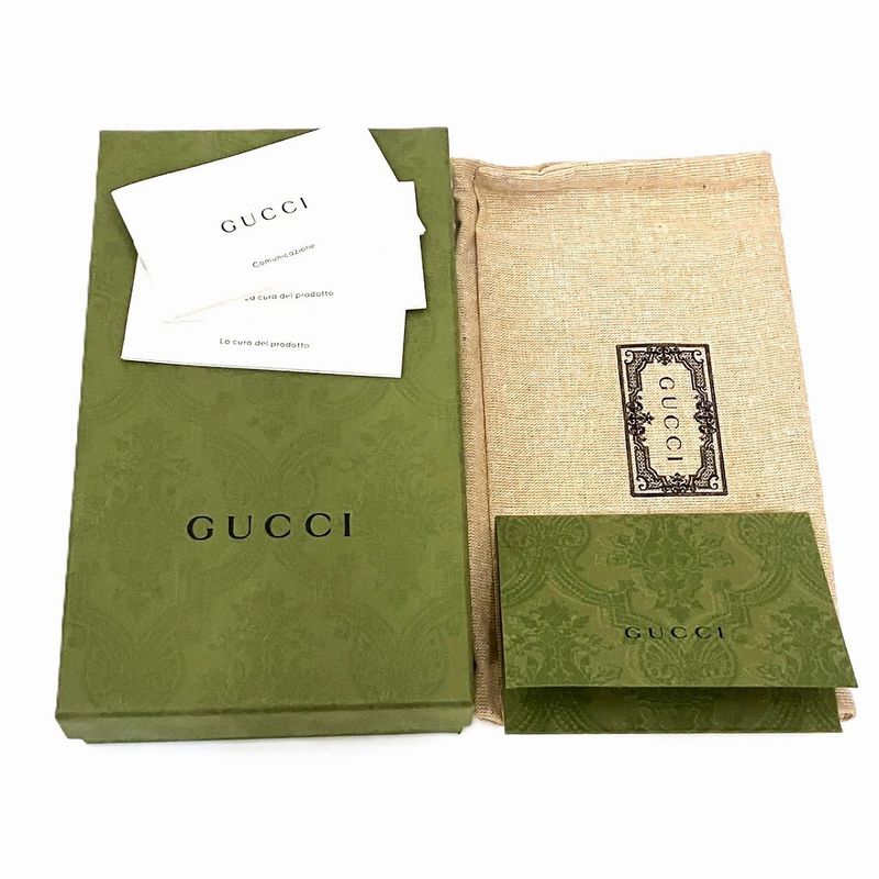 GUCCI GG Ophidia Long Wallet GG Supreme Canvas 523154 Women's