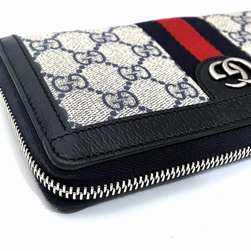 GUCCI GG Ophidia Long Wallet GG Supreme Canvas 523154 Women's