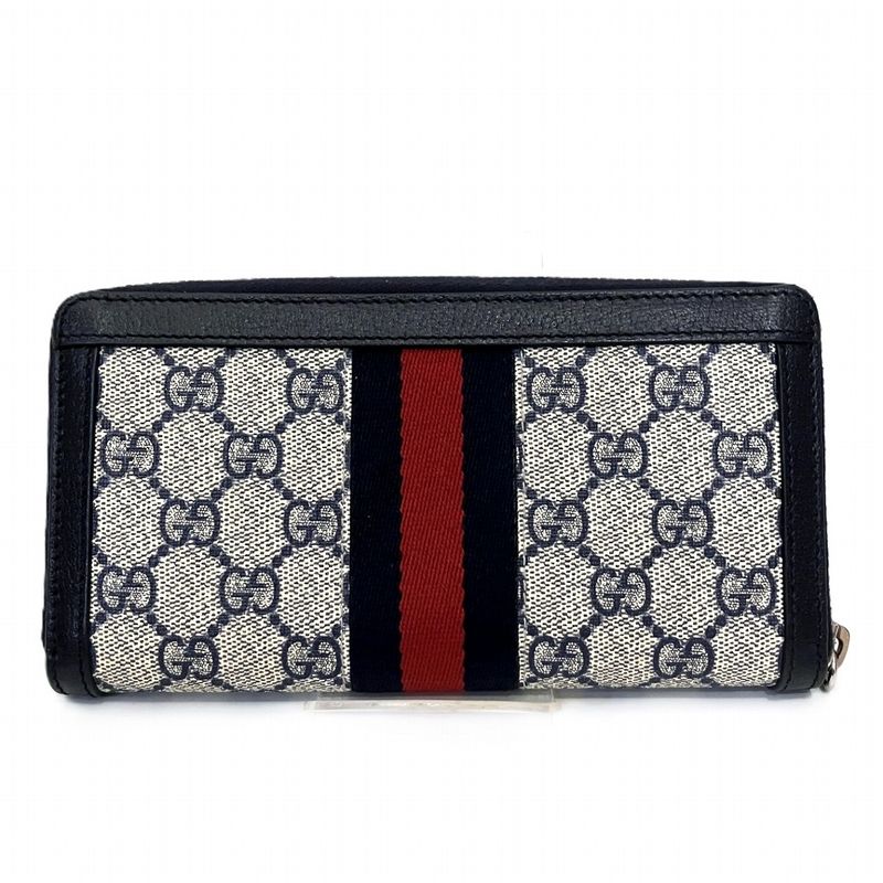 GUCCI GG Ophidia Long Wallet GG Supreme Canvas 523154 Women's
