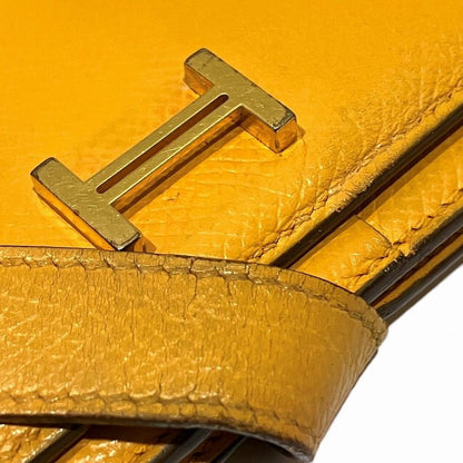 HERMES Souffle Bearn Long Wallet Vo-epson Unisex