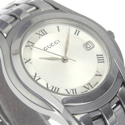 GUCCI G Class 5500m Stainless Steel Quartz Analog Display Men's Silver Dial