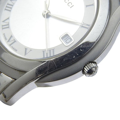 GUCCI G Class 5500m Stainless Steel Quartz Analog Display Men's Silver Dial