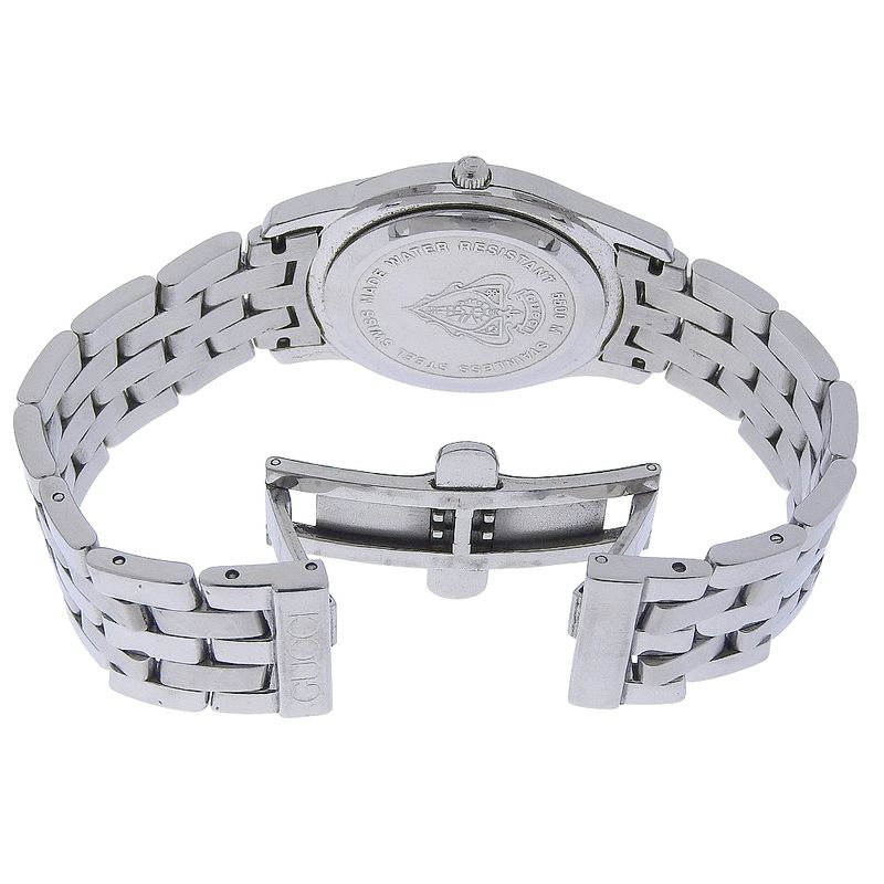 GUCCI G Class 5500m Stainless Steel Quartz Analog Display Men's Silver Dial