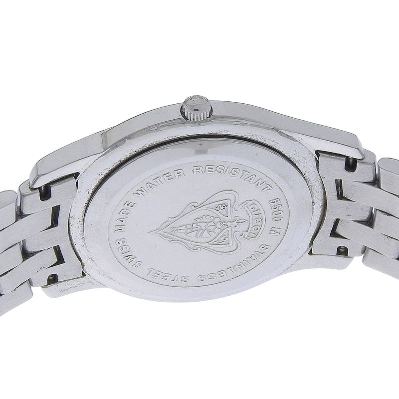 GUCCI G Class 5500m Stainless Steel Quartz Analog Display Men's Silver Dial