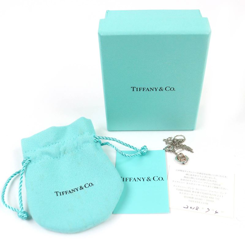 Tiffany & Co Tiffany & Co Elsa Peretti Double Open Heart Pendant 925 750
