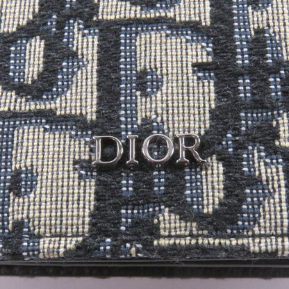 DIOR Homme Canvas Leather Oblique Shoulder Strap Nano Pouch Beige Navy With
