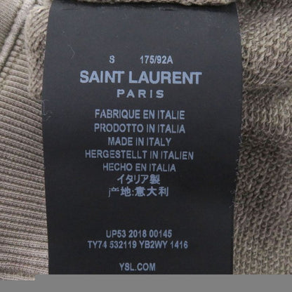 Saint Laurent Paris 532119 Vintage Processing Front Logo Pullover Parka Hoodie