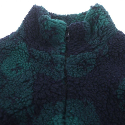 Louis Vuitton Hoy15w Monogram Camouflage Pattern Jacquard Boa Zip Up Fleece