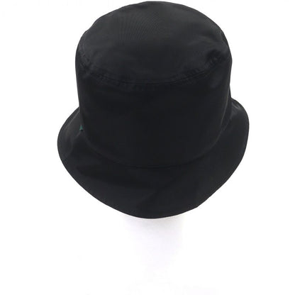 GUCCI 813534 Embossed Logo Sherry Line Bucket Hat Black Made In Italy Genuine