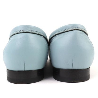 HERMES 2022 Made 221004z Constance Moccasin Shoes Leather Lofa Light Blue