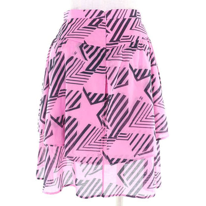 CHANEL Made In 2023 P74305 100% Cotton Coco Mark Pattern Allover Mini Skirt