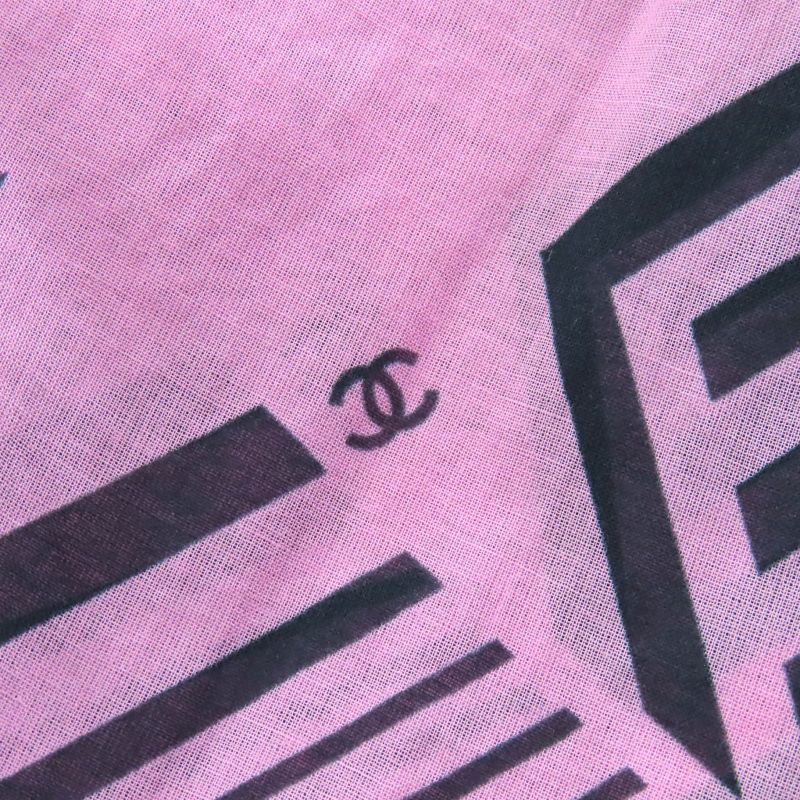 CHANEL Made In 2023 P74305 100% Cotton Coco Mark Pattern Allover Mini Skirt