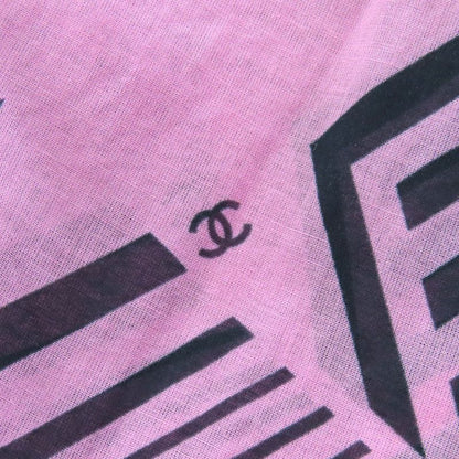 CHANEL Made In 2023 P74305 100% Cotton Coco Mark Pattern Allover Mini Skirt
