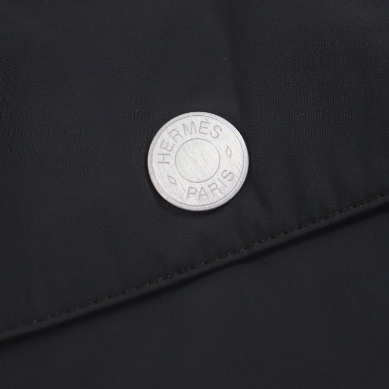 HERMES 21AW Serie Button Filled Pullover Puffer Short Sleeve Short Sleeve