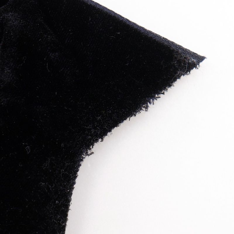 CHANEL Ribbon Velor Black Ladies 17g Brooch