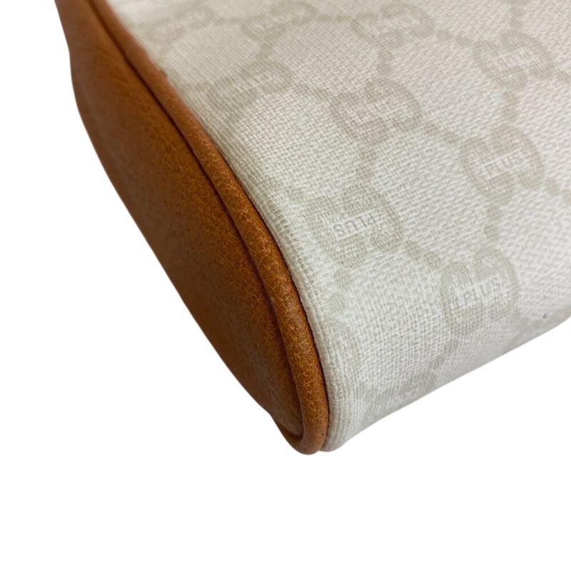GUCCI Clutch Bag Pouch Old GUCCI Second Bag White Ladies