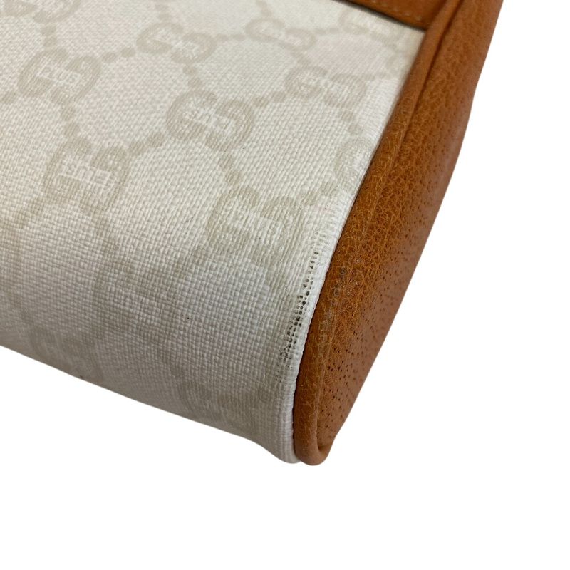 GUCCI Clutch Bag Pouch Old GUCCI Second Bag White Ladies
