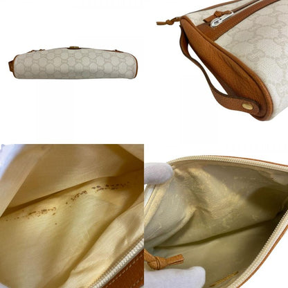 GUCCI Clutch Bag Pouch Old GUCCI Second Bag White Ladies