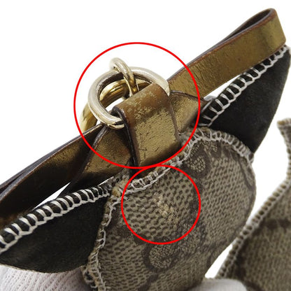 GUCCI Key Holder Women's Brand Gucciori Chihuahua GG Supreme Beige Brown Dog
