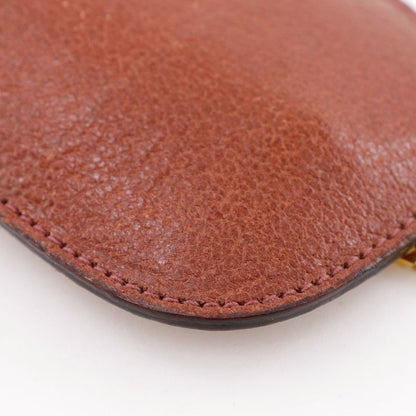 GUCCI Old GUCCI Leather Brown Unisex Key Case